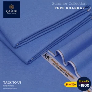 Royal Blue Kamalia Khaddar For Mens