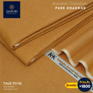 Mustard Brown Kamalia Khaddar For Mens