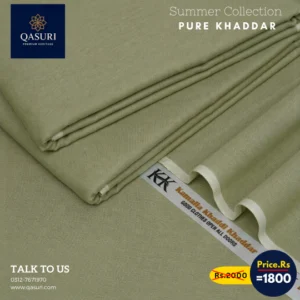 Pista Green Kamalia Khaddar For Mens