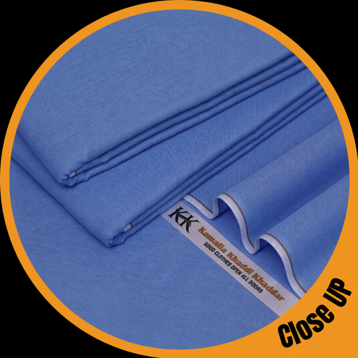Royal Blue Kamalia Khaddar For Mens - Image 2
