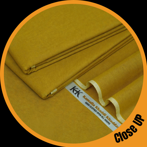 Mustard Yellow Kamalia Khaddar For Mens - Image 2
