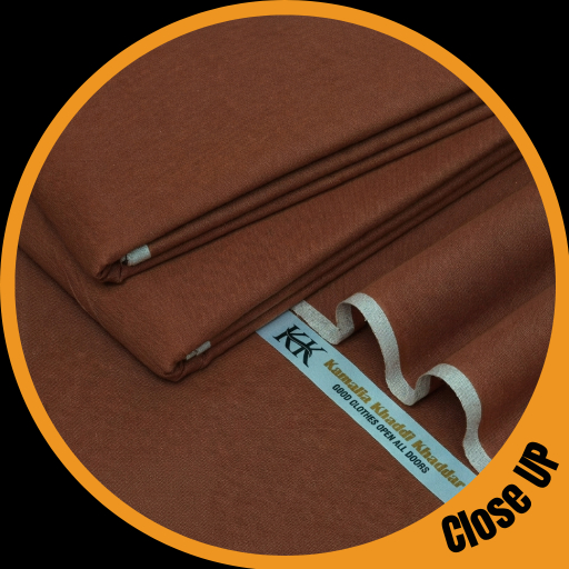 Chocolate Brown Kamalia Khaddar For Mens - Image 2