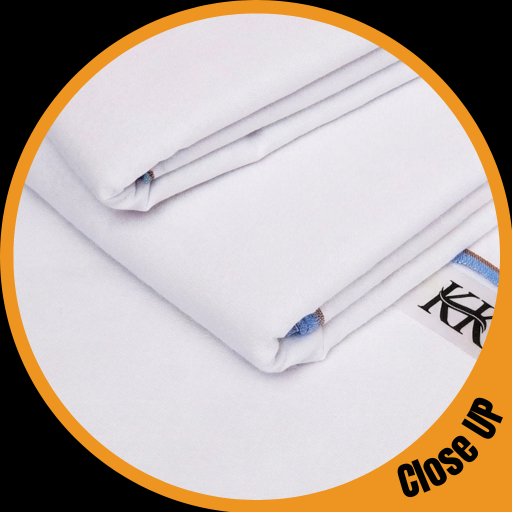 Pure White Kamalia Khaddar For Mens - Image 2